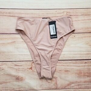 Boohoo Bikini Brief Womens 4 Dusty Pink High Leg‎ Essentials Mix & Match Swim